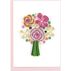 Quilling Card Flower Bouquet Gift Enclosure Mini Card
