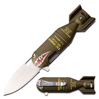 TAC-Force TF-1039DBGN Bomb Shark Head Folding Gentleman's Knife