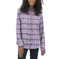 Dickies Women's Plaid Flannel Long-Sleeve Shirt