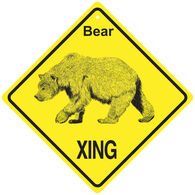 KC Creations Bear XING Sign