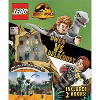 LEGO Jurassic World: Owen VS. Delacourt Activity Book w/ Pop-Up Play Scene & 2 LEGO Minifigures
