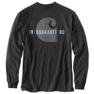 Carhartt Men's Loose Fit Heavyweight Pocket Carhartt C Graphic Long-Sleeve T-Shirt
