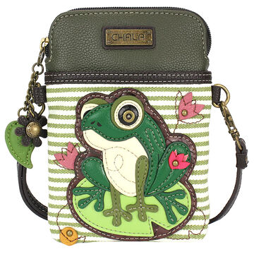 Chala Womens Lily Frog Cellphone Crossbody Handbag