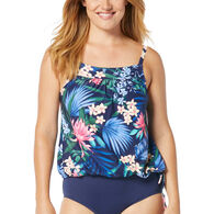 Beach House - Gabar - Swimwear Anywhere Women's Audrey Monterey Tropical Blouson Tankini Swimsuit Top