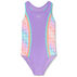 Speedo Girls Print Splice Racerback Swimsuit