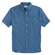 Southern Tide Men's Coastal Tapestry Printed Intercoastal Button-Down Short-Sleeve Shirt