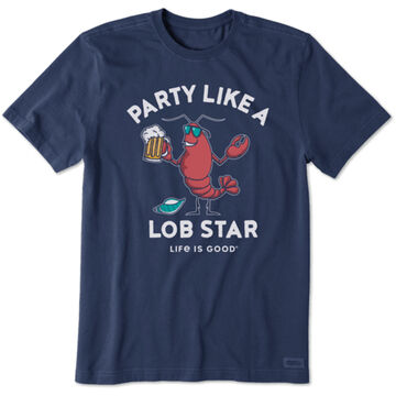 Life is Good Mens Party Like A Lob Star Crusher Short-Sleeve T-Shirt