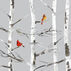 Paperproducts Design Winter Birch Cardinal Beverage Napkin