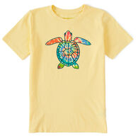 Life is Good Youth LIG Turtle Shell Tie Dye Crusher Short-Sleeve Shirt
