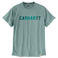 Carhartt Men's Big & Tall Force Relaxed Fit Midweight Block Logo Graphic Short-Sleeve T-Shirt