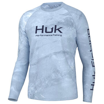 Huk Mens Mossy Oak Pursuit Performance Long-Sleeve Shirt