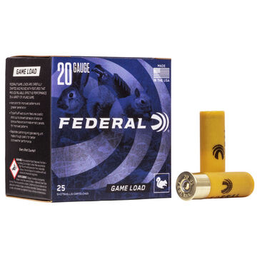 Federal Game Load Upland 20 GA 2-3/4 7/8 oz. #6 Shotshell Ammo (25)