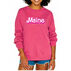 Soft As A Grape Womens Maine Crew Neck Sweatshirt