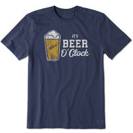 Life is Good Men's It's Beer O'Clock Crusher Short-Sleeve T-Shirt