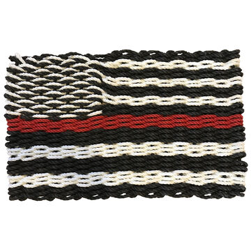 Custom Cordage Maine Rope Flag - Thin Red Line