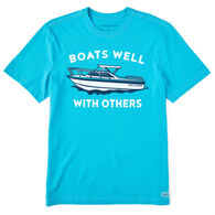 Life is Good Men's Boats Well With Others Crusher-Lite Short-Sleeve T-Shirt
