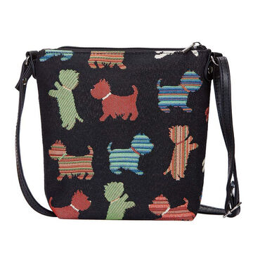 Signare Womens Sling-Puppy/Playful Puppy Bag Purse Crossbody Handbag