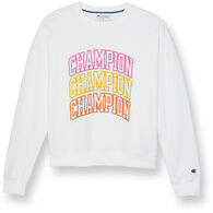 Champion Women's Powerblend Arch Crew Sweatshirt