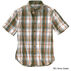 Carhartt Mens Big & Tall Essential Plaid Open Collar Short-Sleeve Shirt