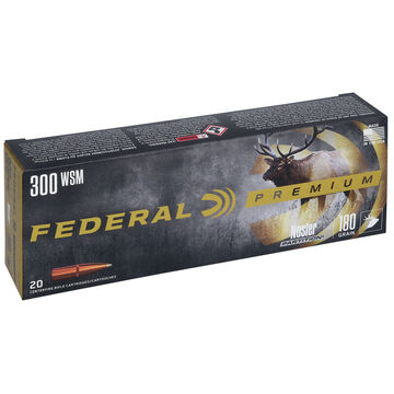 Federal Premium 300 WSM 180 Grain Nosler Partition Rifle Ammo (20)