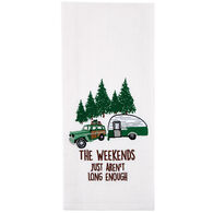 Park Designs Weekends Aren't Long Enough Embroidered Dish Towel