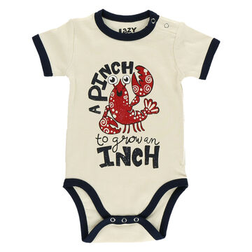 Lazy One Infant Pinch To Grow An Inch Lobster Creeper Onesie