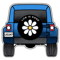 Life is Good 4x4 Small Die Cut Decal
