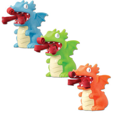 Schylling Curly Pop Dragon Fire Breather Toy