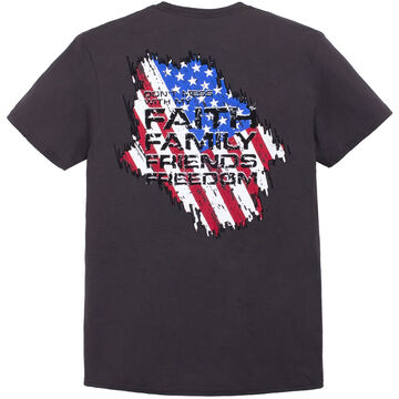 Pacific Art Mens Faith N Freedom Short-Sleeve T-Shirt