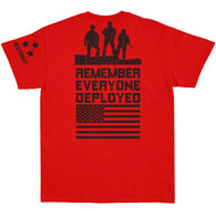 Direct Impulse Men's Red Solider Short-Sleeve Shirt