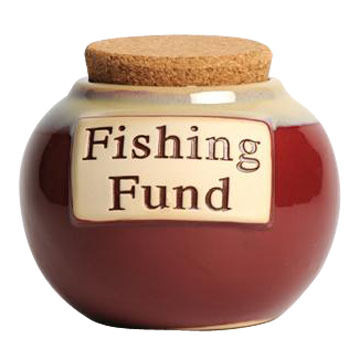 Tumbleweed Pottery Classic Word Jar - Fishing Fund