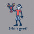 Life is Good Mens Big & Tall Lobster Jake Crusher Short-Sleeve T-Shirt