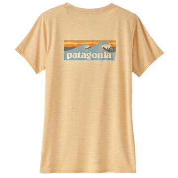 Patagonia Womens Short-Sleeved Capilene Cool Daily Graphic Shirt - Waters