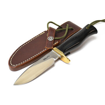 Randall Model 28 Woodsman Black Micarta Handle Fixed Blade Knife