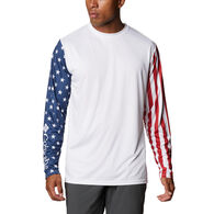 Columbia Men's PFG Terminal Tackle Americana Long-Sleeve Shirt