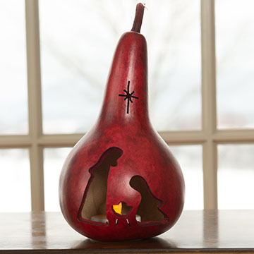 Meadowbrooke Gourds Nativity Silhouette Gourd