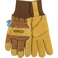 Kinco Men's HydroFlector Lined Waterproof Pigskin Palm Knit Wrist Glove