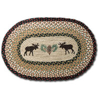 Capitol Earth Oval Moose/Pinecone Rug