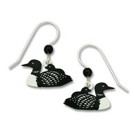 Left Hand Studios Sienna Sky and Adajio Jewelry Women's Loon with Chick Earring