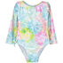 Flap Happy Toddler Girls Charlie Rashguard Long-Sleeve Swimsuit