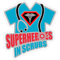 Sticker Cabana Superheroes In Scrubs Sticker