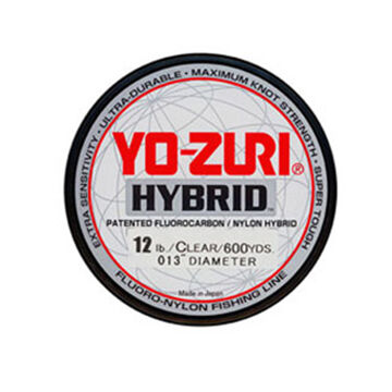 YOZURI 10LB CAMO GREEN FLUOROCARBON NYLON HYBRID FISHING LINE 275 Yd Leader 