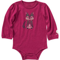 Carhartt Infant Girl's Foliage Fox Long-Sleeve Bodysuit Onesie