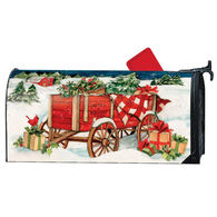 MailWraps Christmas Farm Wagon Magnetic Mailbox Cover