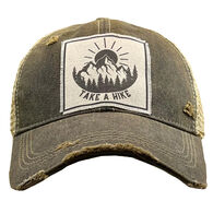 Vintage Life Women's Take A Hike Distressed Trucker Hat