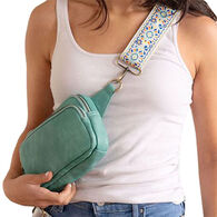 Joy Susan Women's Kylie Double Zip Sling Belt Bag