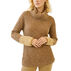 Mystree Womens Color Block Sleeve Turtle Neck Sweater