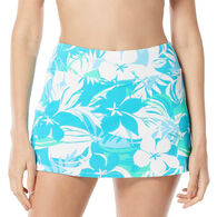 Beach House - Gabar - Swimwear Anywhere Women's Emma Flowers Pique Textured Pull-on Swim Skort