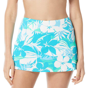 Beach House - Gabar - Swimwear Anywhere Womens Emma Flowers Pique Textured Pull-on Swim Skort
