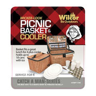 Wilcor Faux Wicker Picnic / Cooler Basket